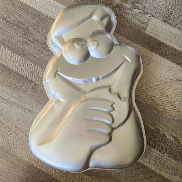 Wilton Cookie Monster Vintage 1977 Aluminum Character Birthday Cake Pan - Picture 5 of 6